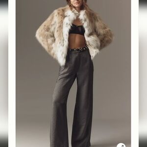 Maeve Shimmered Wide-Leg Trousers
